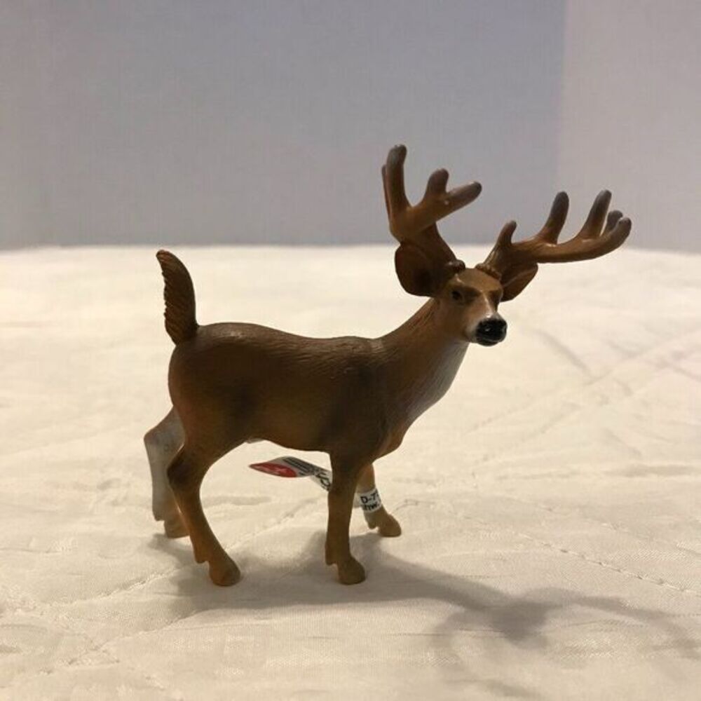 Schleich 2018 White-Tailed Deer‎ Buck PVC Figure New